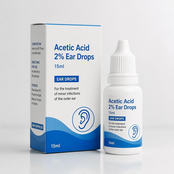 Acetic Acid 2% Ear Drops 15ml